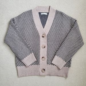 Oak + Fort Herringbone Cardigan
